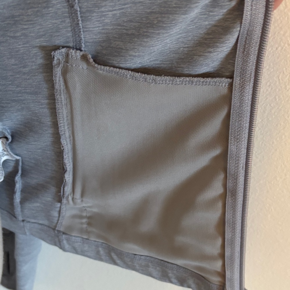 Forever 21 Gray Athleisure Zip-Up Jacket | Lightweight Activewear | Size Medium - Picture 4 of 5